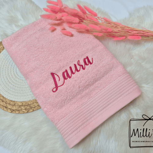 Badetuch bestickt