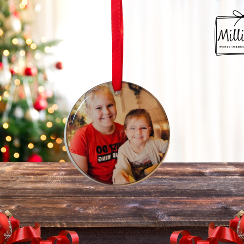 Christbaumanhänger mit Foto