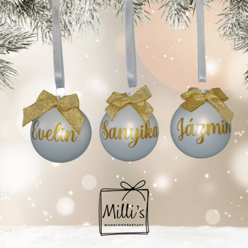Christbaumkugel mit Namen